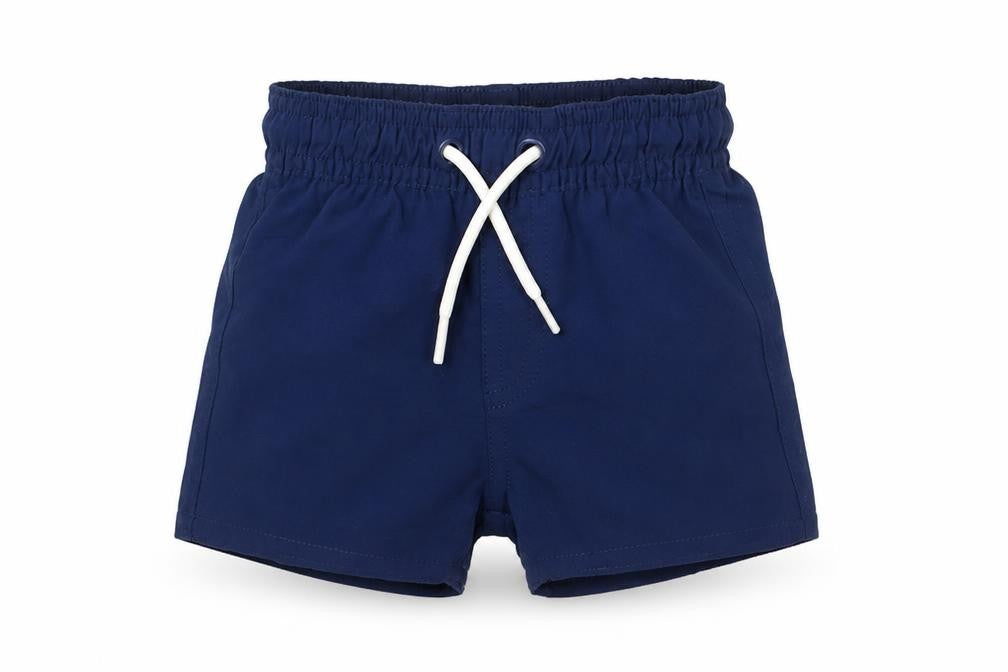 Marks and Spencer Boys Blue Polyester Cropped Trousers Size 0-3 Months Drawstring - Swim shorts