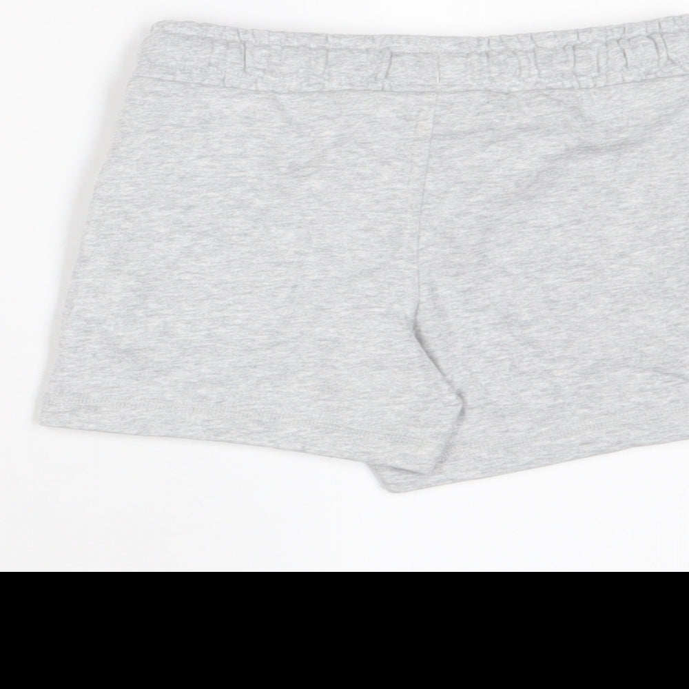 Marks and Spencer Boys Grey Cotton Sweat Shorts Size 2-3 Years Regular Drawstring