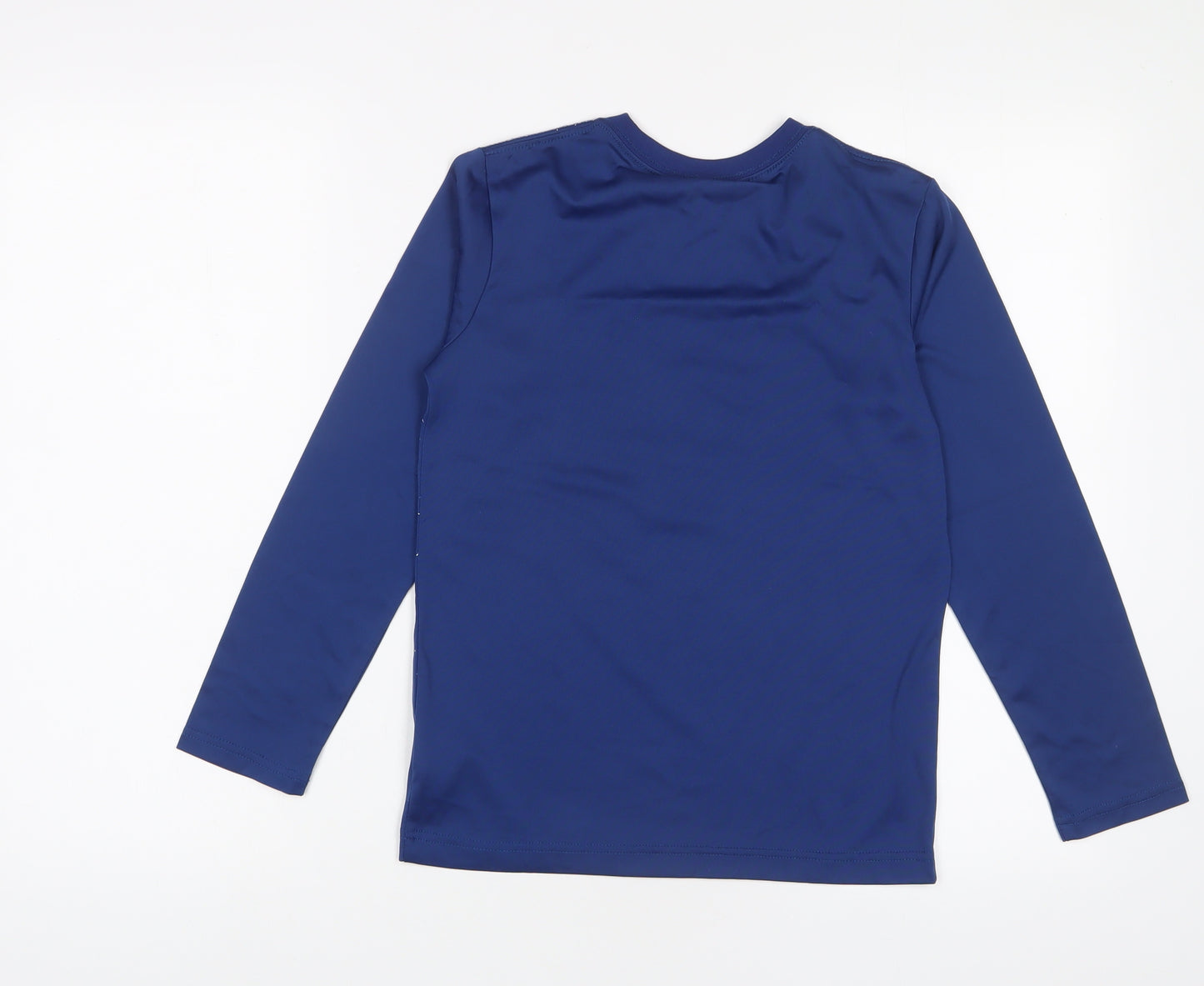 Nike Boys Blue Polyester Basic Casual Size 8-9 Years Crew Neck Pullover - 8-10 Years