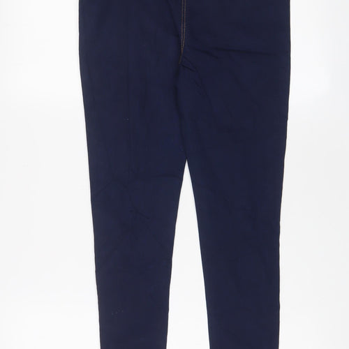 Marks and Spencer Girls Blue Cotton Jegging Jeans Size 11-12 Years L26 in Regular Pullover