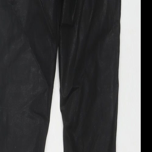 Topshop Womens Black Cotton Skinny Jeans Size 24 L28 in Regular Zip