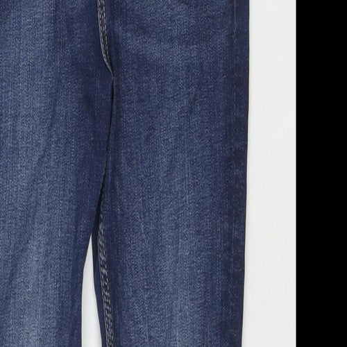 Zara Womens Blue Cotton Skinny Jeans Size 8 L28 in Regular Zip