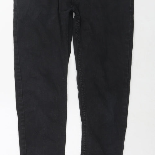 Denim & Co. Womens Black Cotton Skinny Jeans Size 30 in L30 in Regular Zip