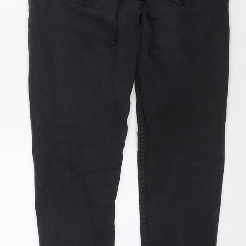 Denim & Co. Womens Black Cotton Skinny Jeans Size 30 in L30 in Regular Zip