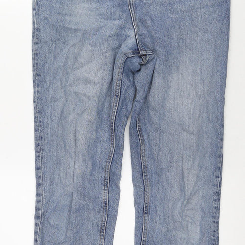 ASOS Womens Blue Cotton Straight Jeans Size 26 in L32 in Regular Zip