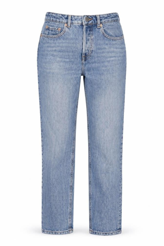 ASOS Womens Blue Cotton Straight Jeans Size 26 in L32 in Regular Zip