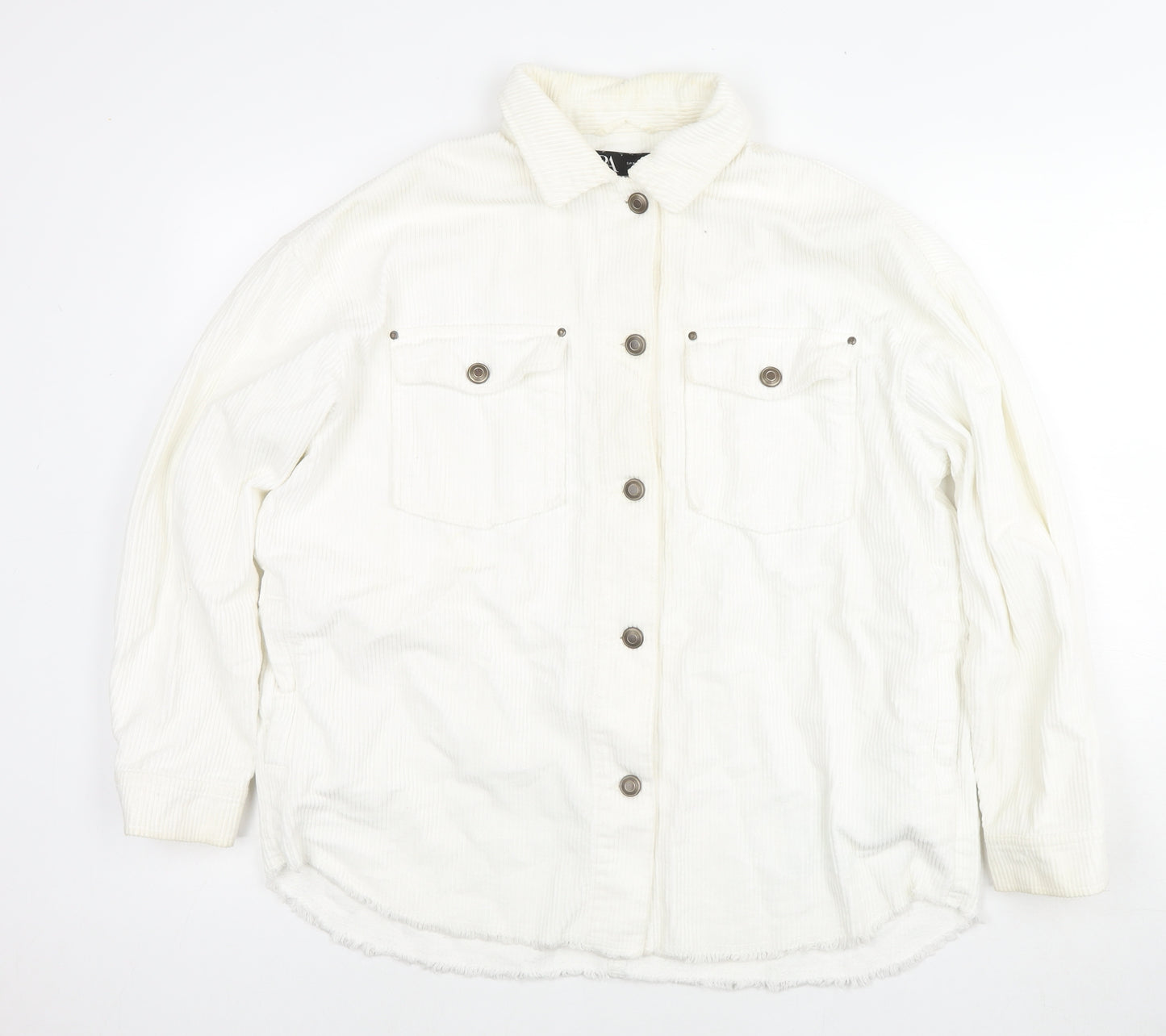 Zara Womens White Jacket Size S Button
