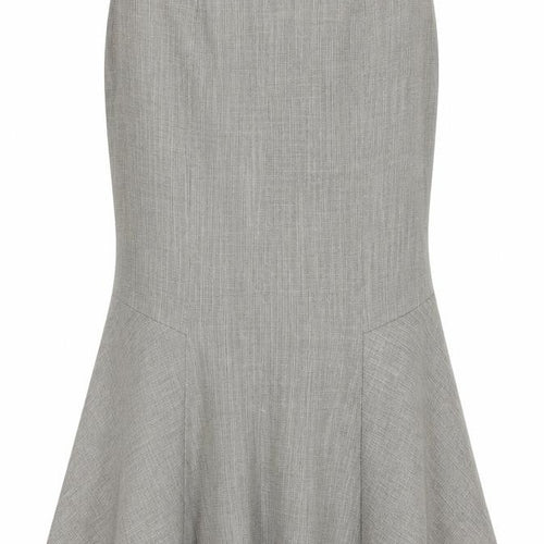 Precis Womens Grey Acetate Trumpet Skirt Size 10 Zip