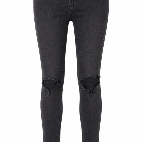 Hera London Womens Grey Cotton Skinny Jeans Size 34 in L30 in Regular Zip