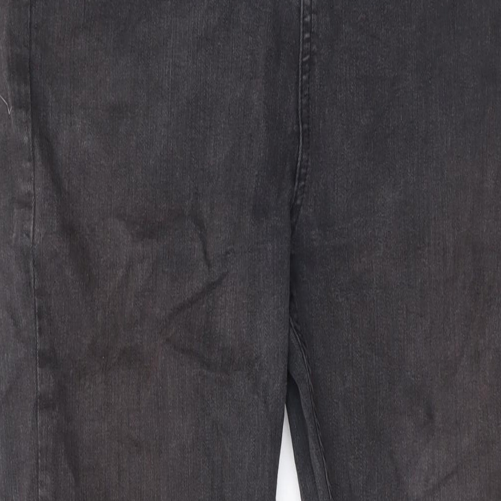 Hera London Womens Grey Cotton Skinny Jeans Size 34 in L30 in Regular Zip