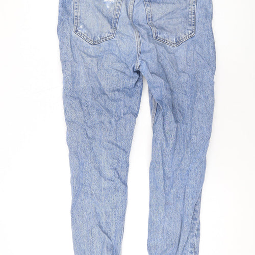 River Island Womens Blue Cotton Skinny Jeans Size 28 L30 in Regular Zip