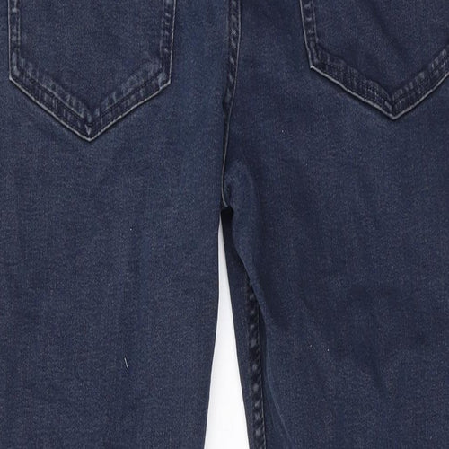 Marks and Spencer Girls Blue Cotton Skinny Jeans Size 14-15 Years L27 in Regular Zip