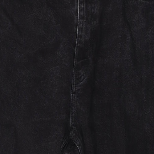 H&M Mens Black Cotton Straight Jeans Size 34 in L26 in Regular Zip