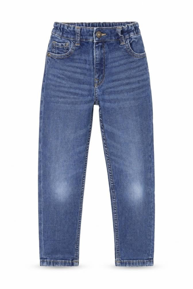 Marks and Spencer Girls Blue Cotton Skinny Jeans Size 7-8 Years Regular Zip