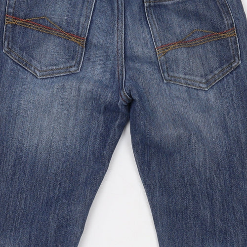 NEXT Boys Blue Cotton Skinny Jeans Size 8 Years L21 in Regular Zip