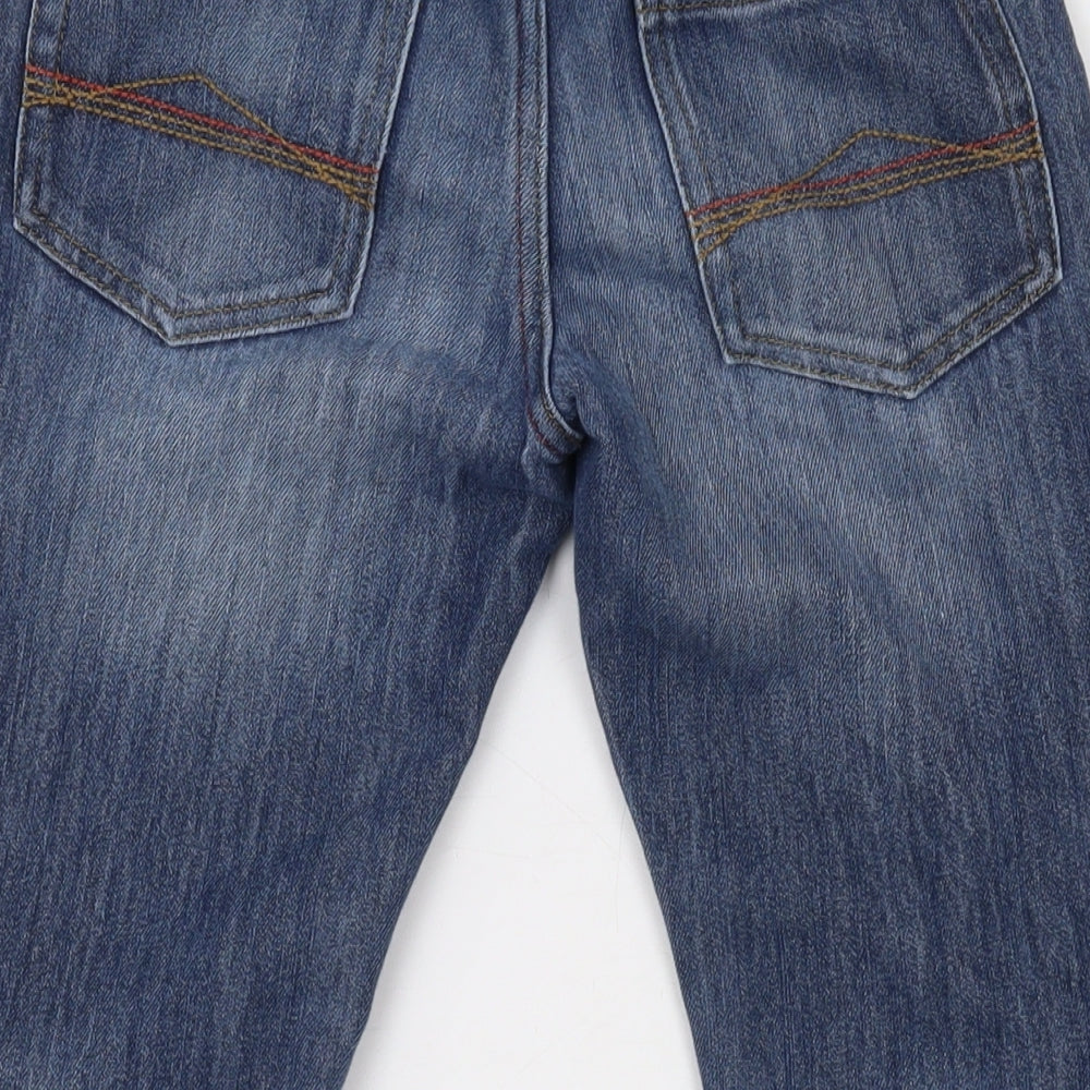 NEXT Boys Blue Cotton Skinny Jeans Size 8 Years L21 in Regular Zip