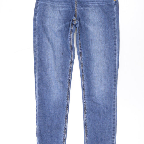 Boden Girls Blue Cotton Skinny Jeans Size 14 Years L28 in Regular Zip