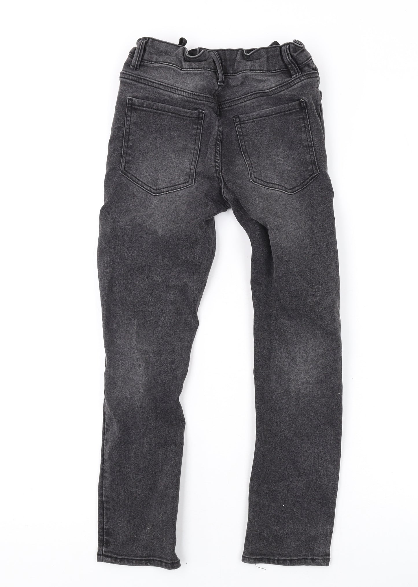 Matalan Boys Grey Cotton Skinny Jeans Size 9 Months L21 in Regular Zip
