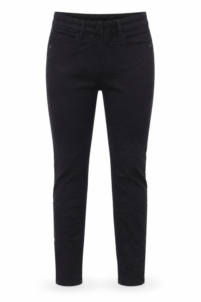 Marks and Spencer Girls Black Cotton Skinny Jeans Size 10-11 Years L23 in Regular Zip