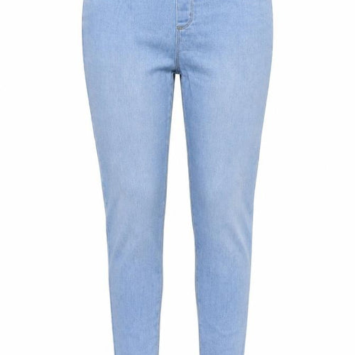 Denim & Co. Girls Blue Cotton Jegging Jeans Size 13-14 Years L25 in Regular Pullover