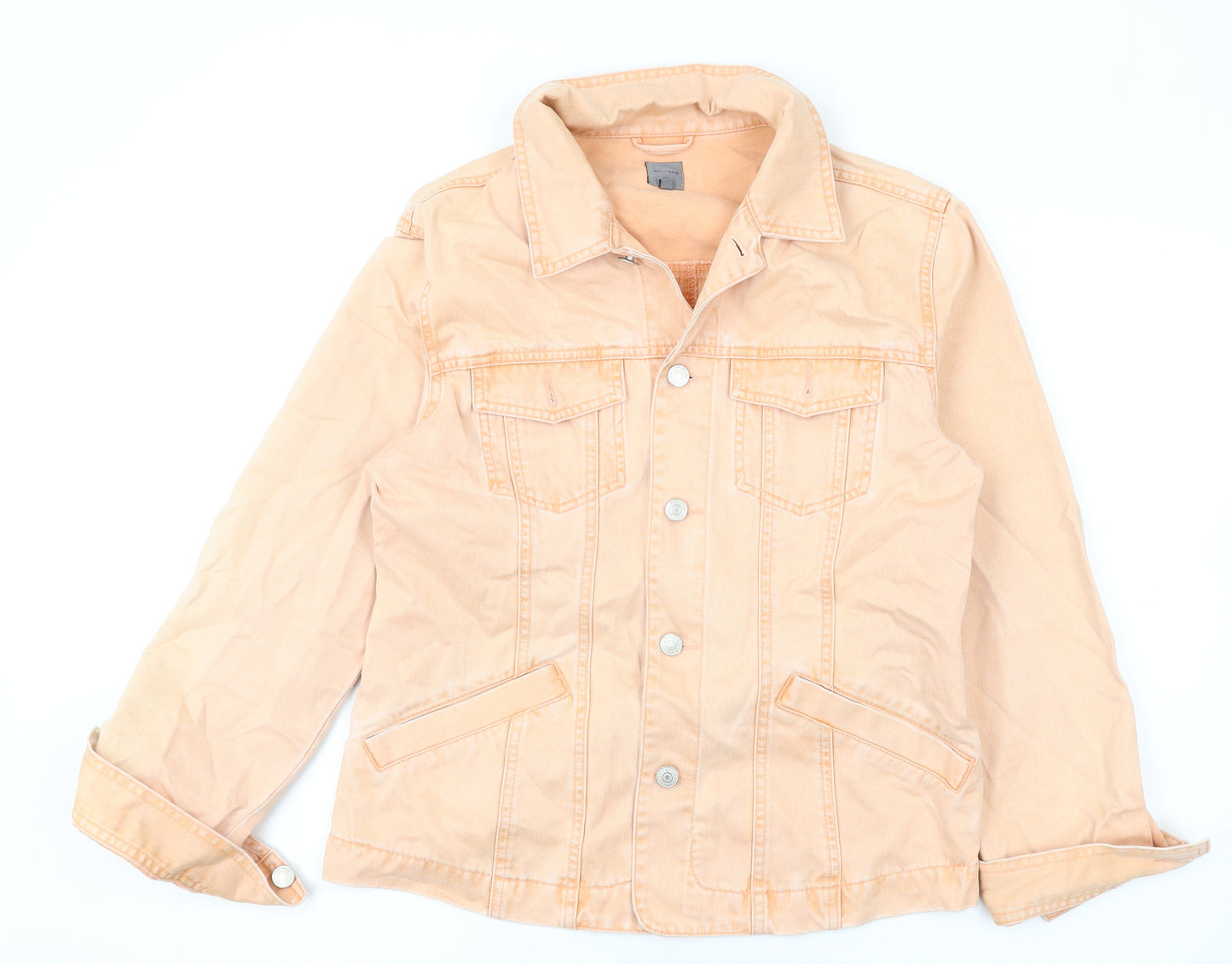 Montego Womens Orange Jacket Size 12 Button