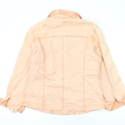 Montego Womens Orange Jacket Size 12 Button