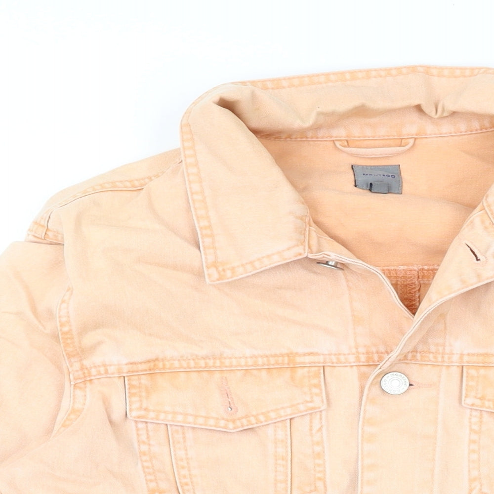 Montego Womens Orange Jacket Size 12 Button
