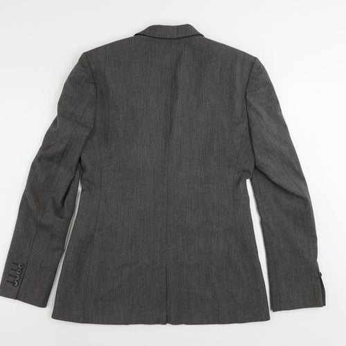 ASOS Mens Grey Polyester Jacket Suit Jacket Size 40 Regular
