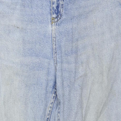 Topshop Womens Blue Cotton Mom Jeans Size 28 in L30 in Regular Zip