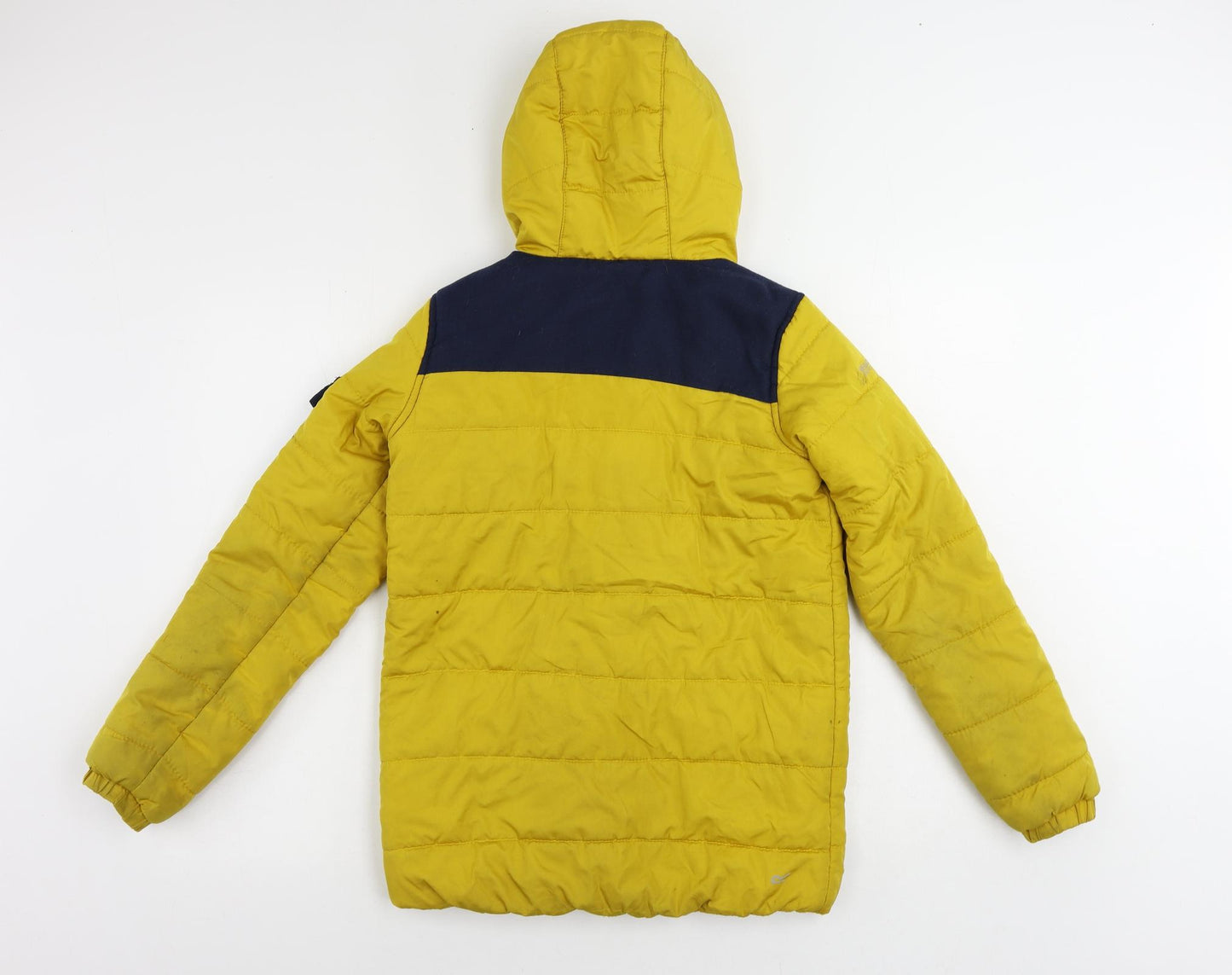 Regatta Boys Yellow Quilted Jacket Size 11-12 Years Zip - Hooded