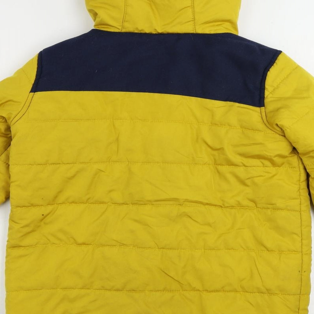 Regatta Boys Yellow Quilted Jacket Size 11-12 Years Zip - Hooded