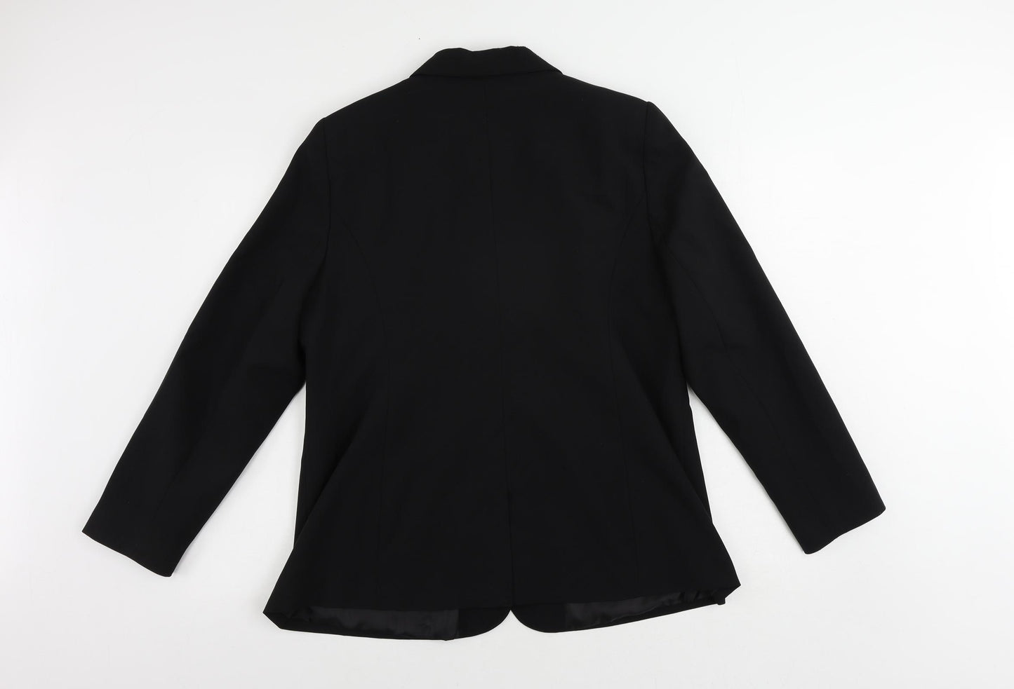 Anthology Womens Black Jacket Blazer Size 16 Button