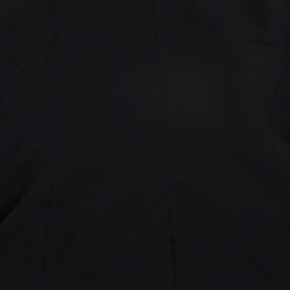 Anthology Womens Black Jacket Blazer Size 16 Button