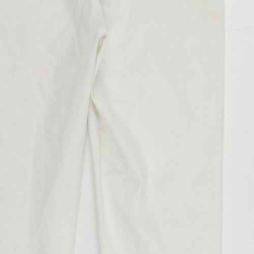 Dorothy Perkins Womens White Cotton Jegging Jeans Size 12 L27 in Regular - Elastic Waist