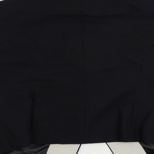 Per Una Womens Black Jacket Blazer Size 16 Button