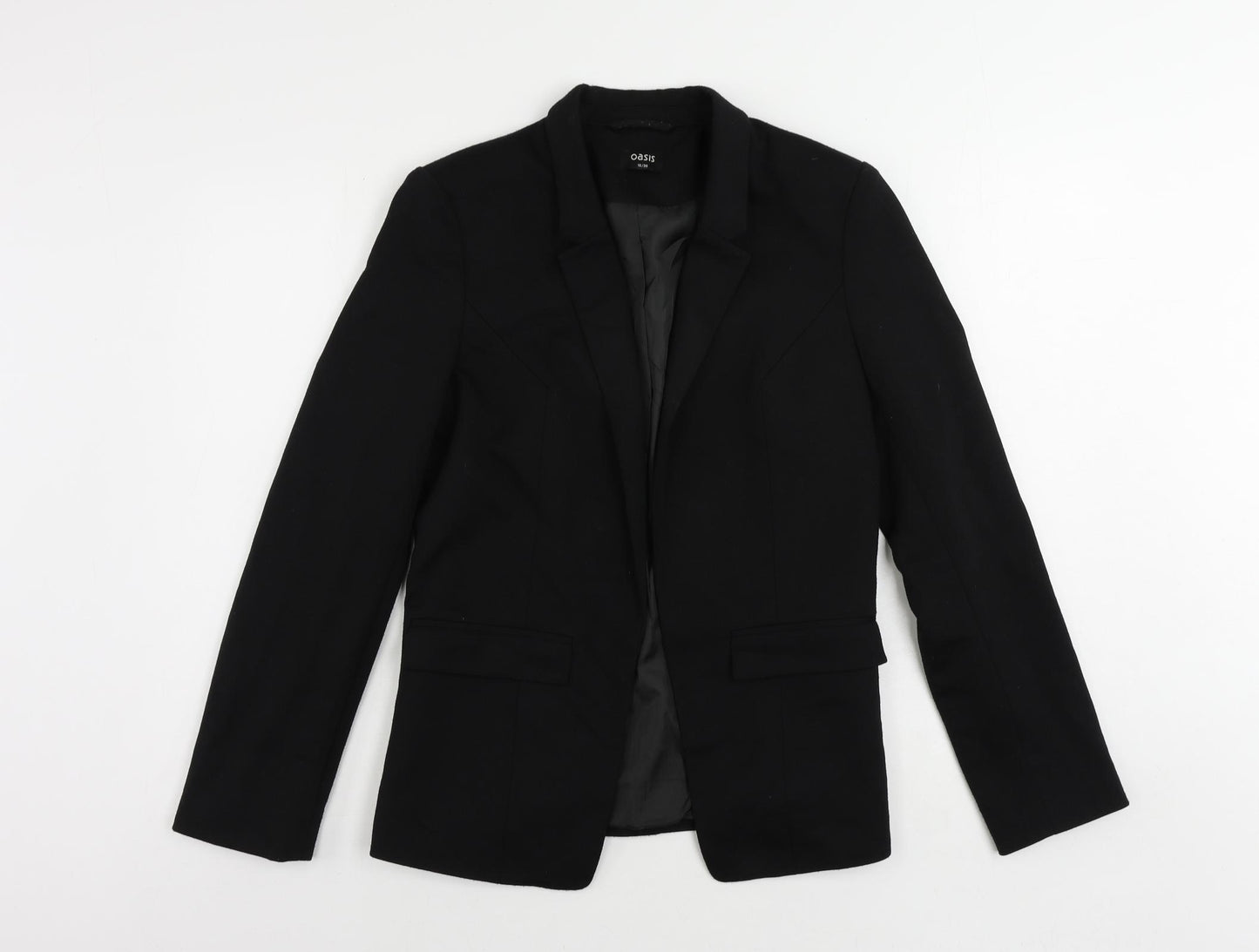 Oasis Womens Black Jacket Blazer Size 10 - Open