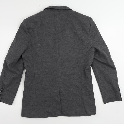 Zara Mens Grey Jacket Blazer Size L Button