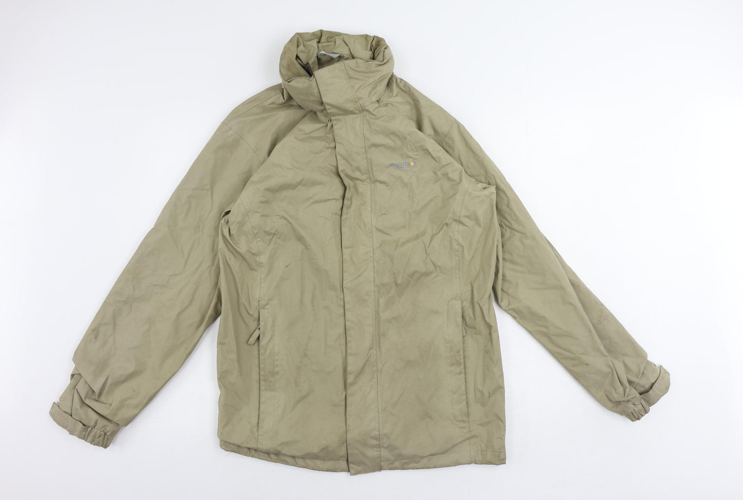 Regatta Mens Beige Windbreaker Jacket Size S Zip