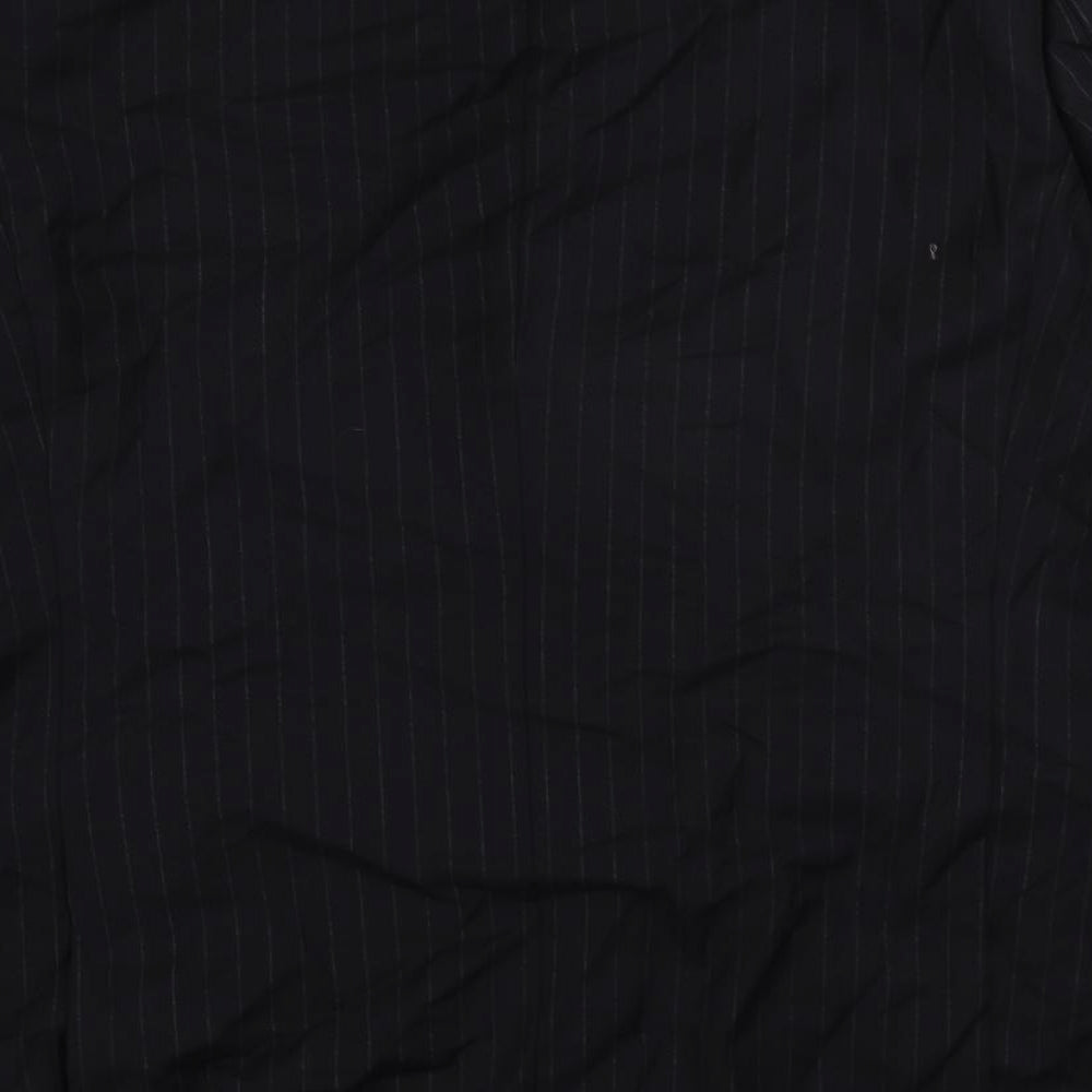 Racing Green Mens Blue Striped Wool Jacket Suit Jacket Size 46 Regular