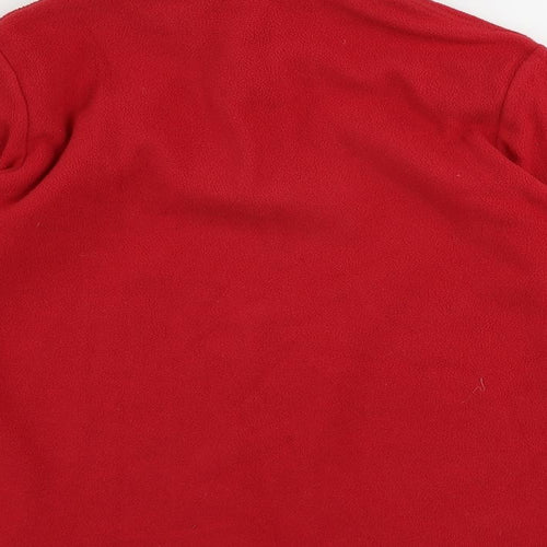 Oxylane Girls Red Polyester Pullover Sweatshirt Size 11-12 Years Zip