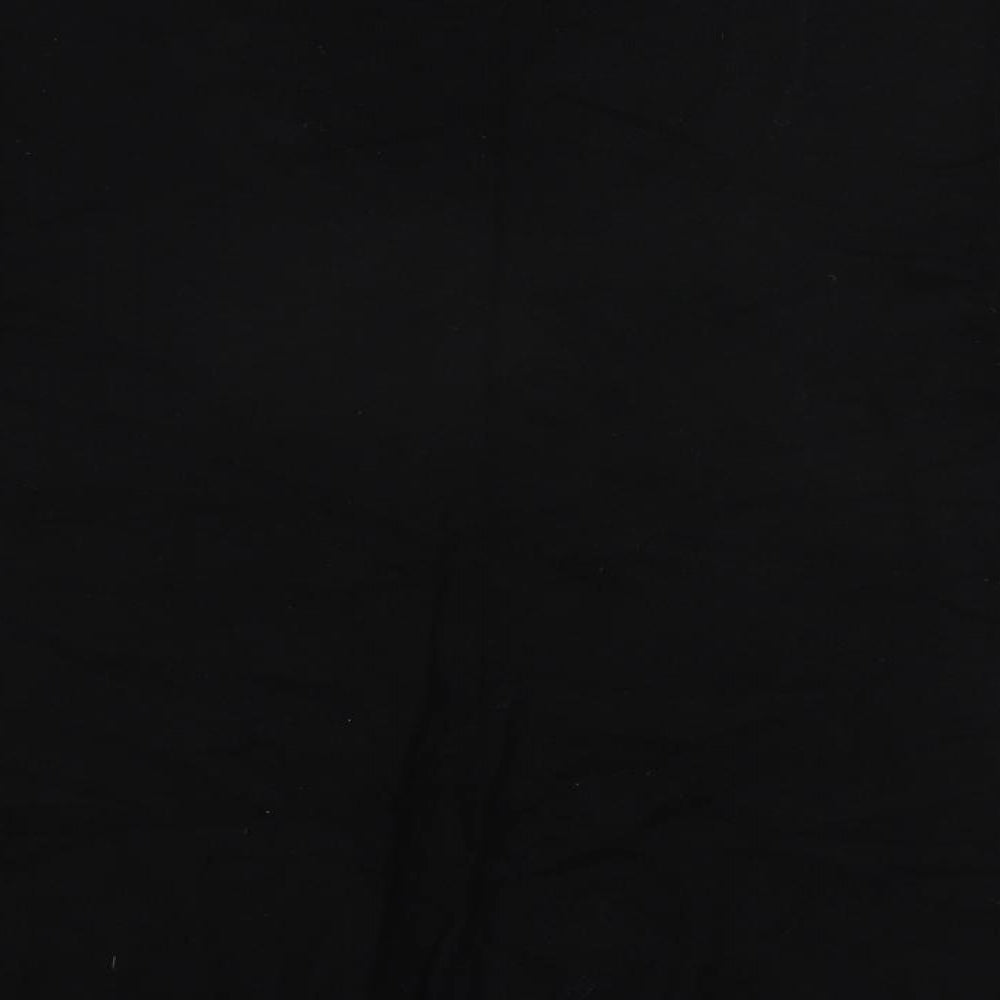 Autonomy Womens Black Scoop Neck Viscose Pullover Jumper Size 12 - Contrasting Trim