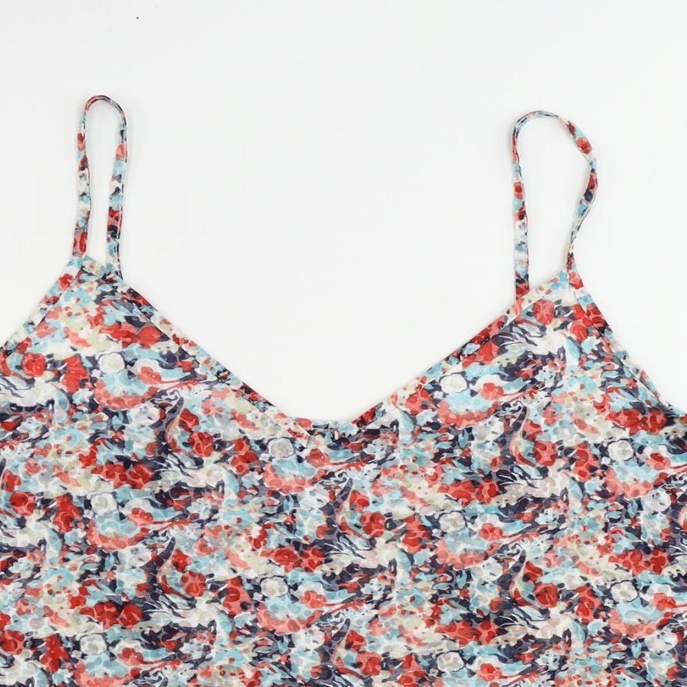 Per Una Womens Multicoloured Floral Polyester Camisole Tank Size 20 V-Neck