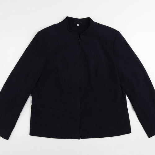 EWM Womens Blue Jacket Size 18 Zip
