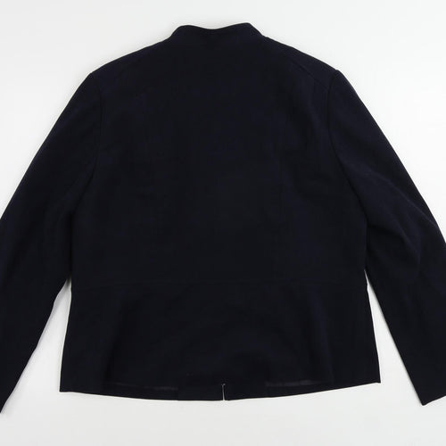 EWM Womens Blue Jacket Size 18 Zip