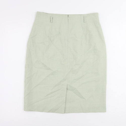 Betty Barclay Womens Green Polyester Straight & Pencil Skirt Size 14 Zip - Lined