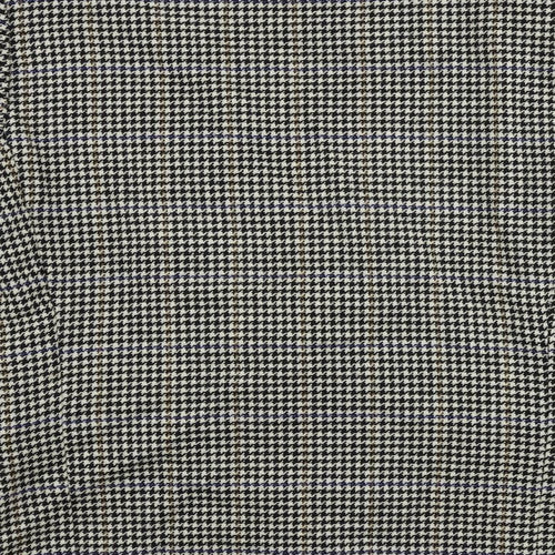 Club Mens Beige Geometric Wool Jacket Blazer Size 38 Regular