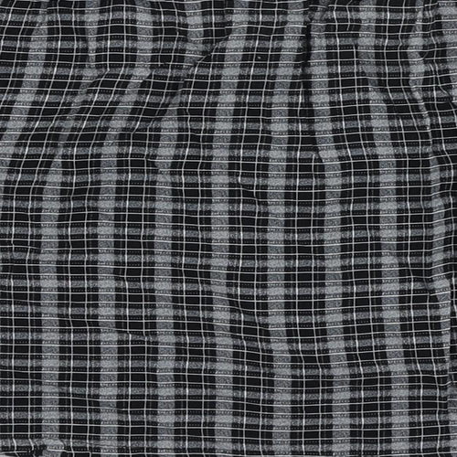 Urban renewal Womens Grey Plaid Viscose Mini Skirt Size S Button - Pockets