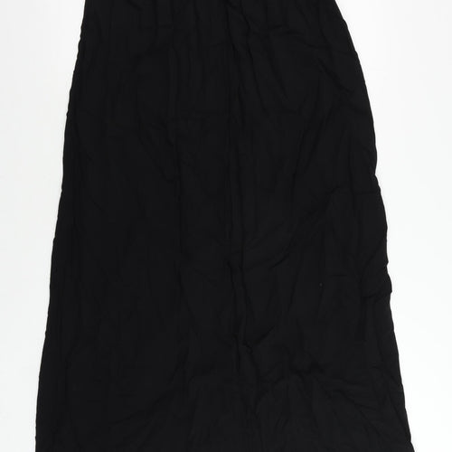 Avon Womens Black Viscose Maxi Size 8 Round Neck Pullover