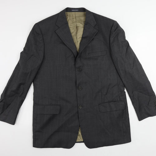 Marks and Spencer Mens Grey Wool Jacket Suit Jacket Size 44 Regular