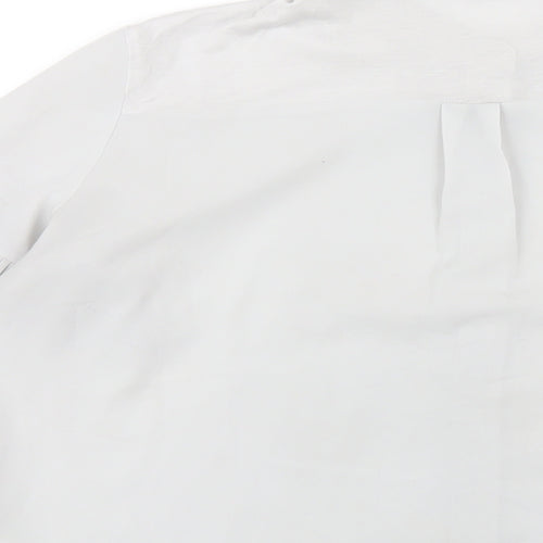 French Connection Womens Grey Polyester Basic Button-Up Size S Collared